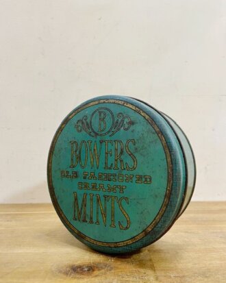 Vintage Bowers Mints Candy Can【B6997】