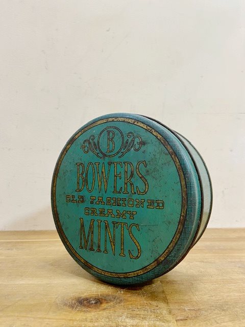 Vintage Bowers Mints Candy Can【B6997】