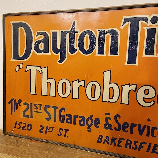 Vintage Dayton Tire Sign【7879】 - 画像 (3)
