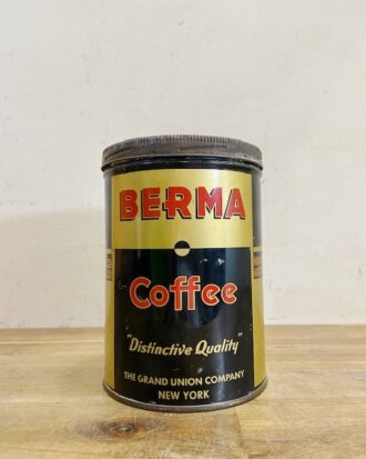Vintage Berma Coffee Tin 【B6964】