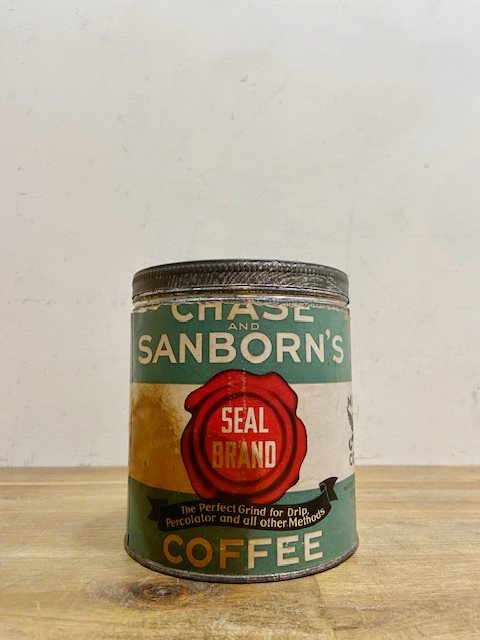 Vintage Chase&Sanborn Coffee Tin 【B6972】