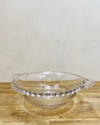 Imperial Crystal Candlewick Handled Bowl【B7193】