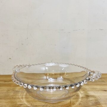 Imperial Crystal Candlewick Handled Bowl【B7193】