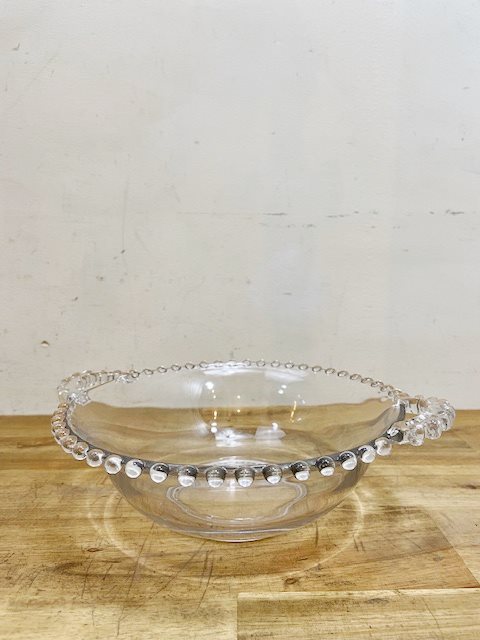 Imperial Crystal Candlewick Handled Bowl【B7193】