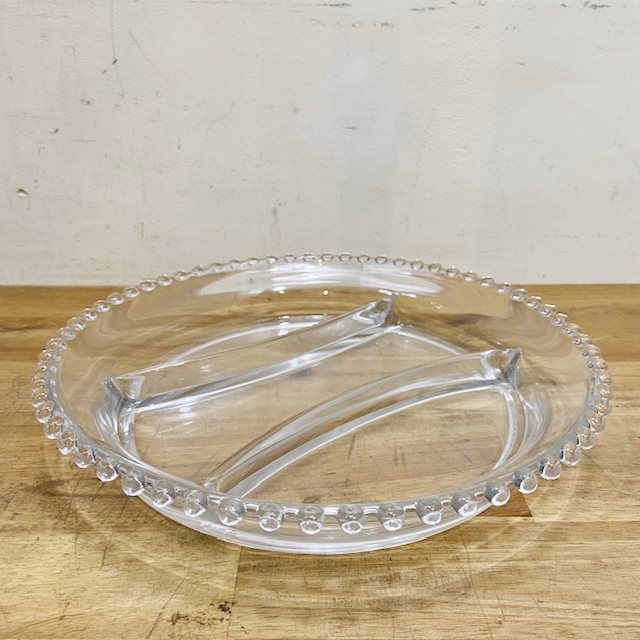 Imperial Crystal Candlewick 3-Part Relish Tray【B7196】 - 画像 (2)