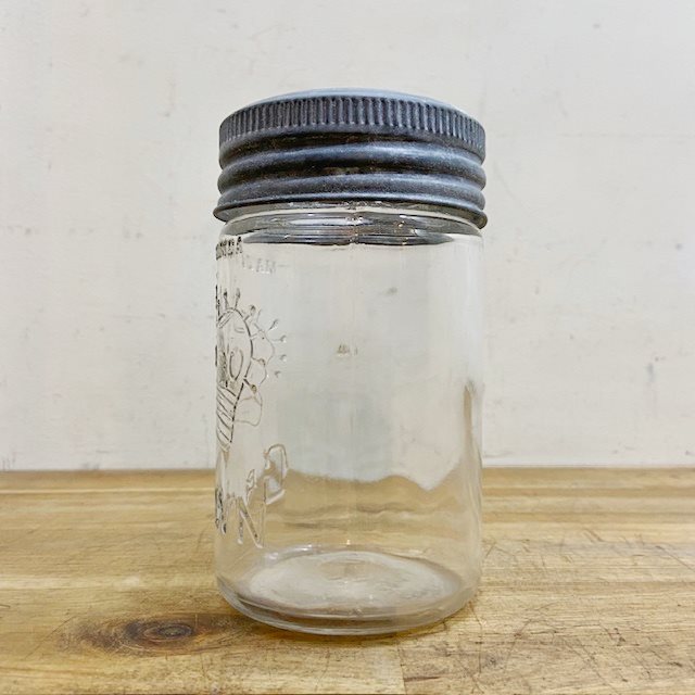 Vintage Crown Mason Jar【B7198】 - 画像 (3)