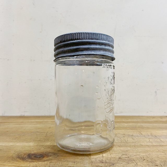 Vintage Crown Mason Jar【B7198】 - 画像 (5)