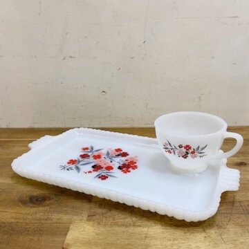 Fire King Primrose Snack Set【B7220】