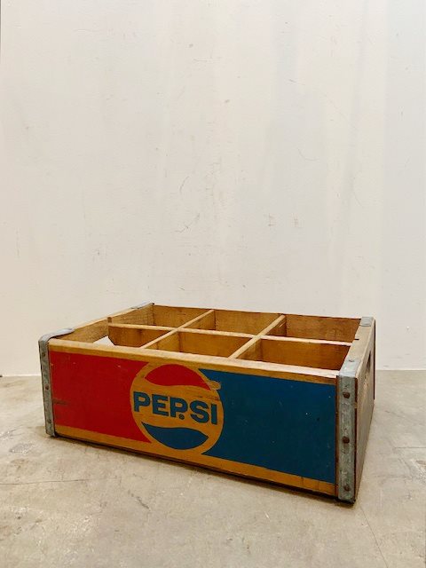 Vintage PEPSI Wood Crate【B7182】