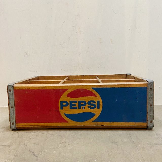 Vintage PEPSI Wood Crate【B7182】 - 画像 (4)
