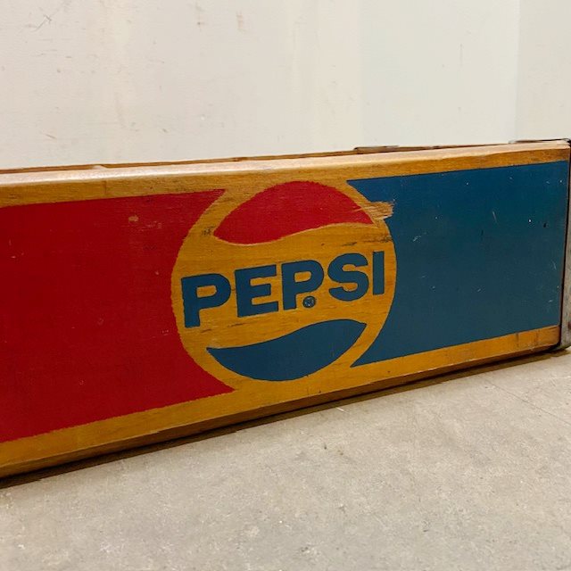 Vintage PEPSI Wood Crate【B7182】 - 画像 (7)