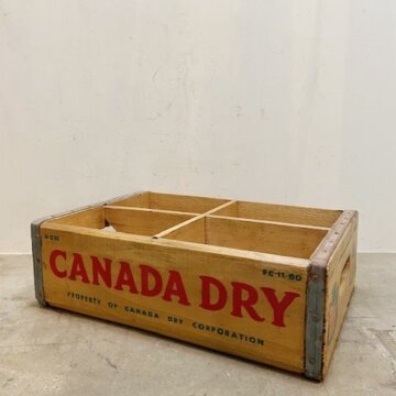 Vintage CANADA DRY Wood Crate【B7184】