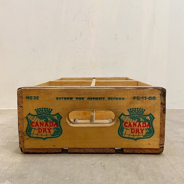 Vintage CANADA DRY Wood Crate【B7184】 - 画像 (2)