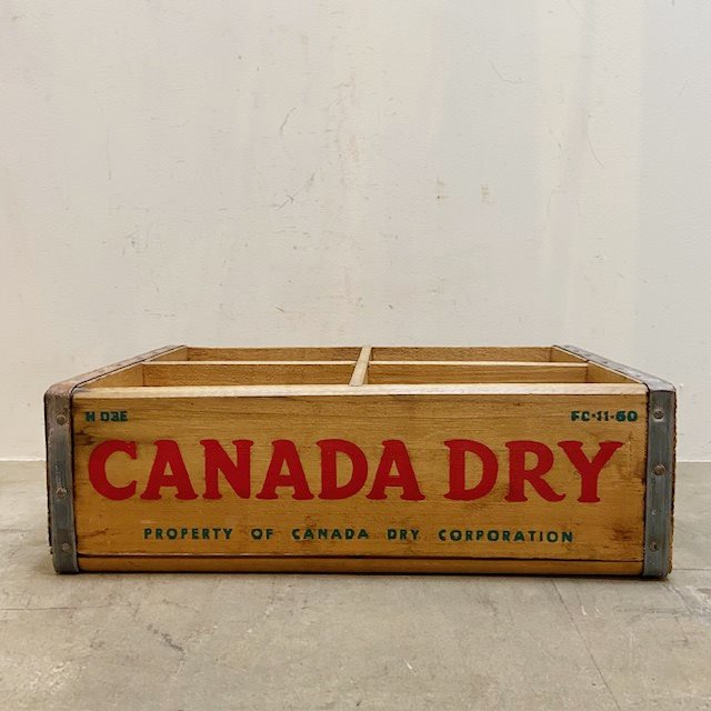 Vintage CANADA DRY Wood Crate【B7184】 - 画像 (3)