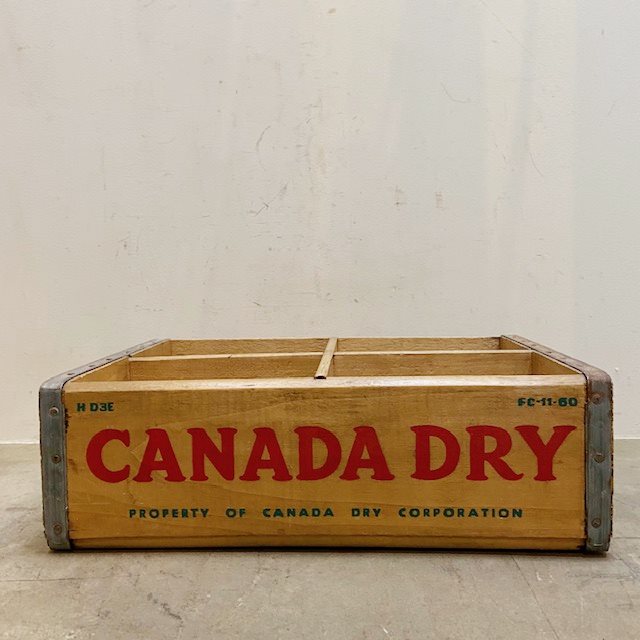 Vintage CANADA DRY Wood Crate【B7184】 - 画像 (5)