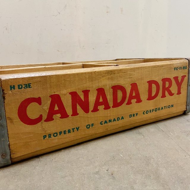 Vintage CANADA DRY Wood Crate【B7184】 - 画像 (6)