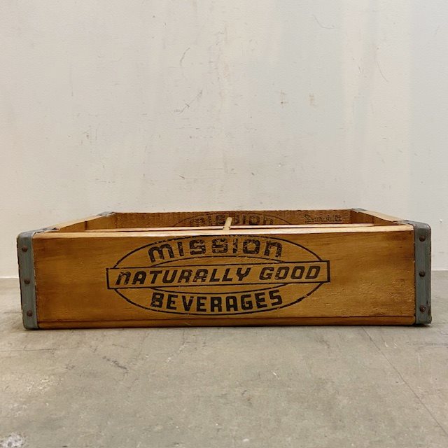 Vintage Mission Beverages Wood Crate【B7185】 - 画像 (3)