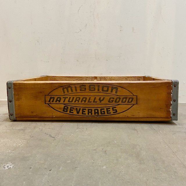 Vintage Mission Beverages Wood Crate【B7185】 - 画像 (5)