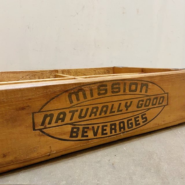 Vintage Mission Beverages Wood Crate【B7185】 - 画像 (6)