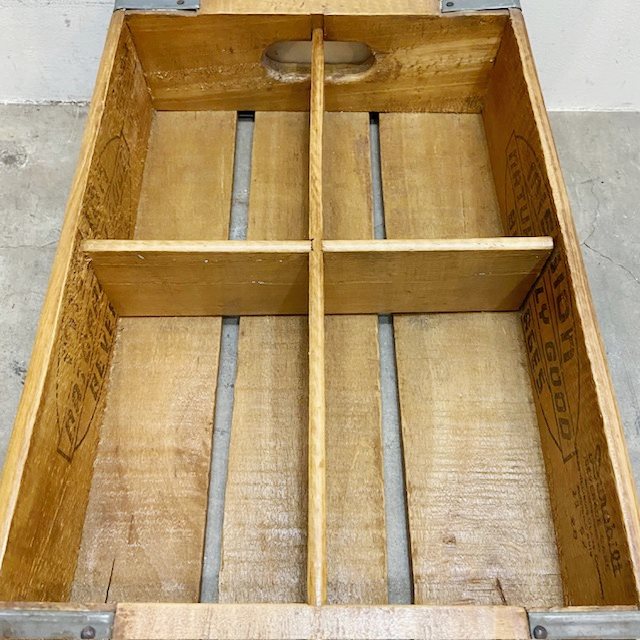 Vintage Mission Beverages Wood Crate【B7185】 - 画像 (7)