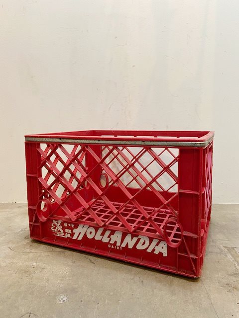 Vintage Plastic Milk Crate【B7229】