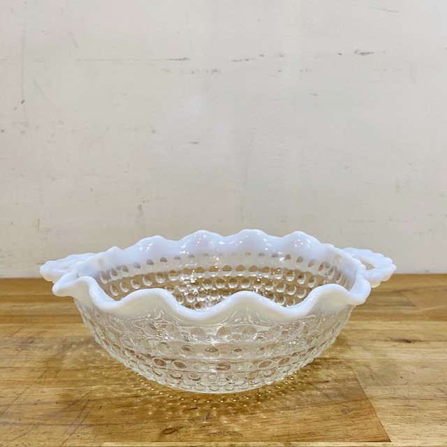 Anchor Hocking Moonstone Handled Bowl【B7214】 - 画像 (5)
