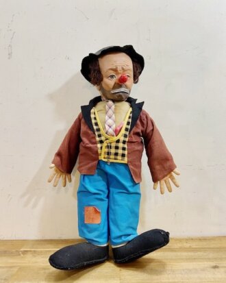 Vintage 1950’s Emmett Kelly Clown Doll【B5366】