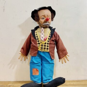 Vintage 1950’s Emmett Kelly Clown Doll【B5366】