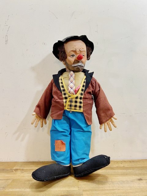 Vintage 1950’s Emmett Kelly Clown Doll【B5366】