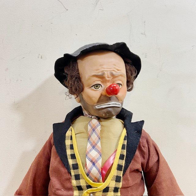 Vintage 1950’s Emmett Kelly Clown Doll【B5366】 - 画像 (3)