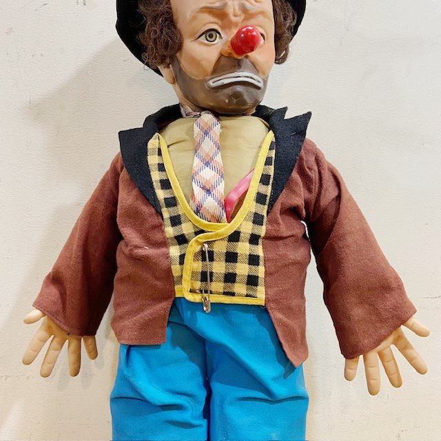 Vintage 1950’s Emmett Kelly Clown Doll【B5366】 - 画像 (4)