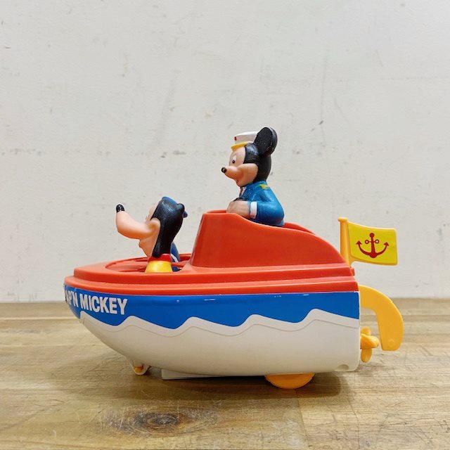 Vintage Mickey Wind Up Boat Toy【B5323】 - 画像 (3)