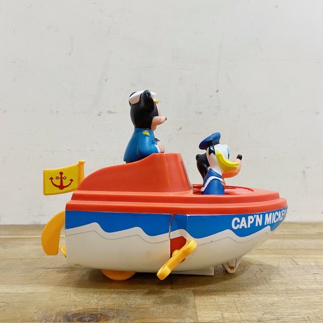 Vintage Mickey Wind Up Boat Toy【B5323】 - 画像 (5)