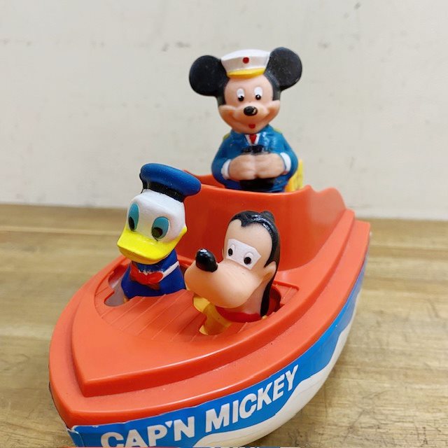 Vintage Mickey Wind Up Boat Toy【B5323】 - 画像 (7)