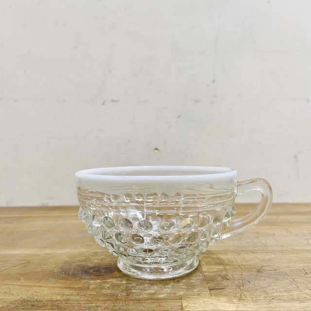 Anchor Hocking Moonstone Cup&Saucer【B7224】 - 画像 (3)