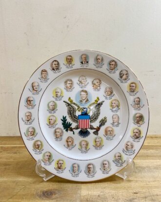 Vintage 200 Years of Presidents Plate【B5995】