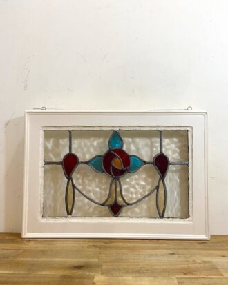 Vintage Stained Glass Window【B7457】