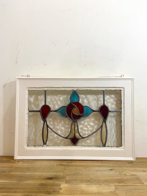 Vintage Stained Glass Window【B7457】