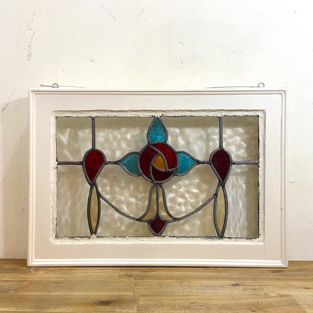 Vintage Stained Glass Window【B7457】 - 画像 (2)