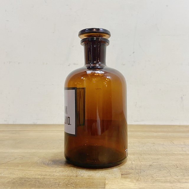 Vintage Medical Glass Bottle【B3612】 - 画像 (3)