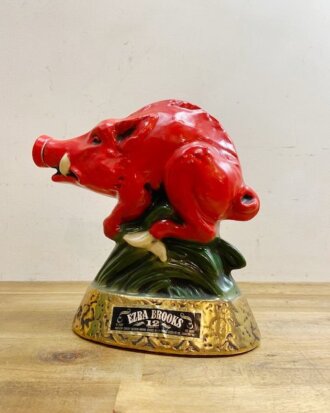Vintage Ezra Brooks Decanter【B8173】