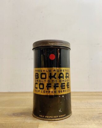 Vintage BoKar Coffee Tin 【B6968】