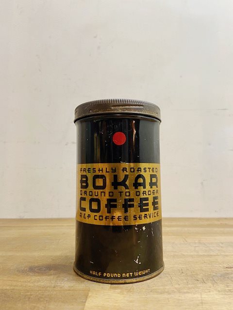 Vintage BoKar Coffee Tin 【B6968】