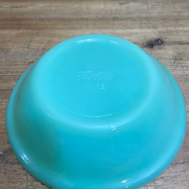 Fire King Jade-ite Fruit Bowl 【B8293】 - 画像 (8)