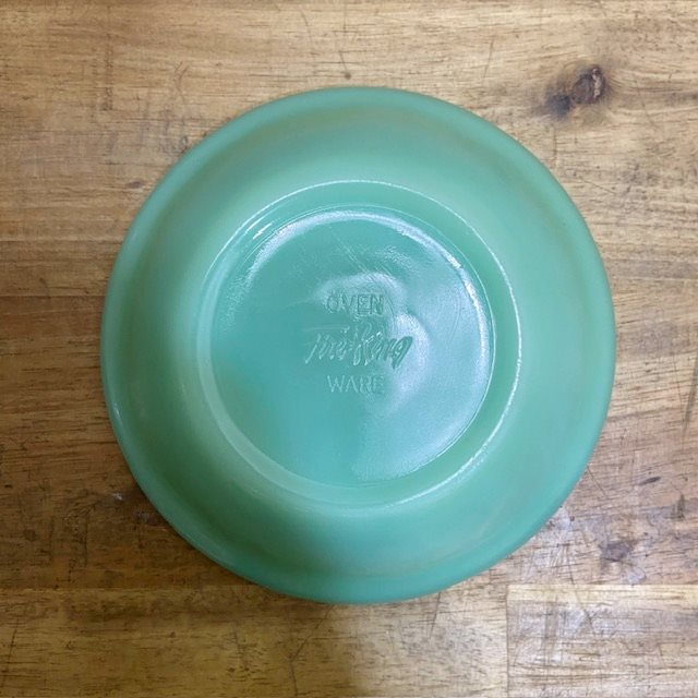 Fire King Jade-ite Fruit Bowl 【B8293】 - 画像 (9)