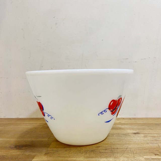 Fire King Apples and Cherries Mixing Bowl 【B8297】 - 画像 (3)