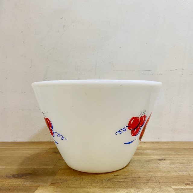 Fire King Apples and Cherries Mixing Bowl 【B8297】 - 画像 (5)