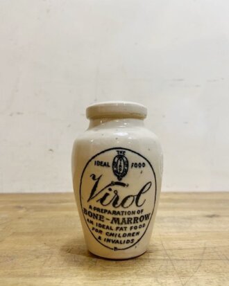 Antique Virol Stoneware Jar【B6412 】