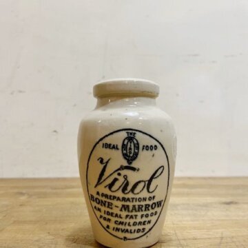 Antique Virol Stoneware Jar【B6412 】