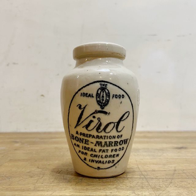 Antique Virol Stoneware Jar【B6412 】 - 画像 (2)